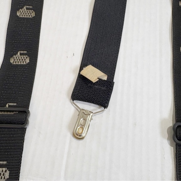 Vintage Rare Cuddles Enterprises Curling Suspenders Made in USA Black One Size - Picture 10 of 15